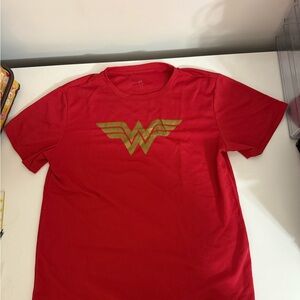 Red Wonder Woman drifit shirt